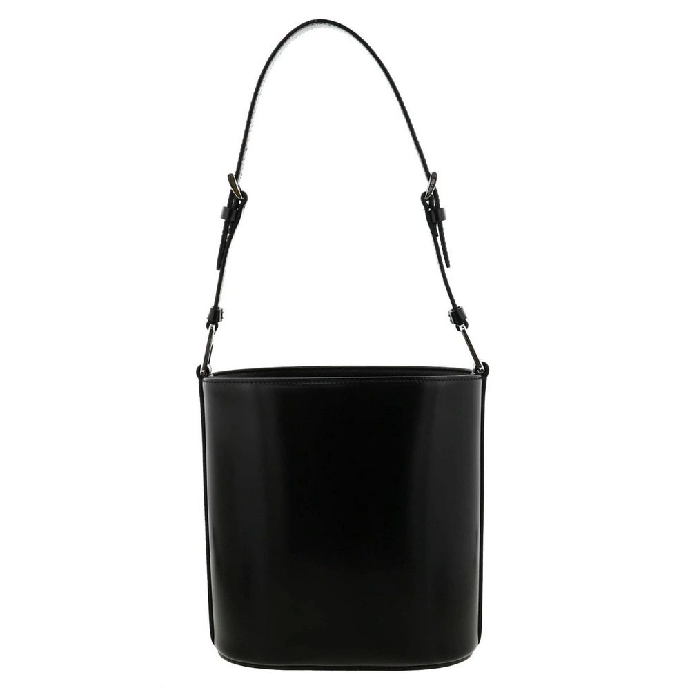 PRADA Brushed Leather Handbag Black AB - Picture 4 of 6